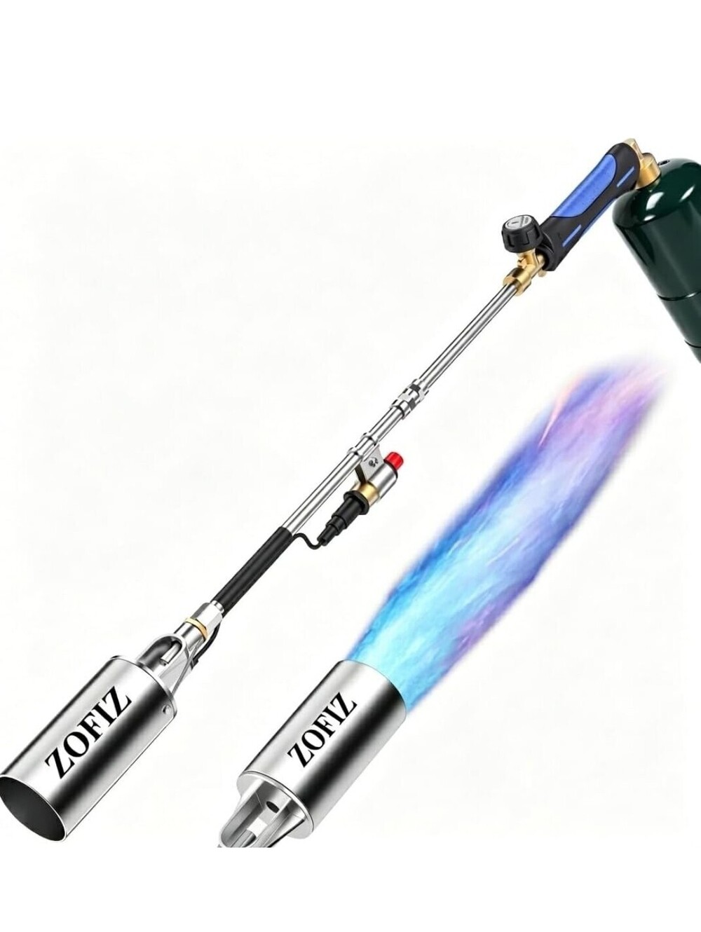 30.7" Self-Igniting Propane Weed Torch with Adjustable Flame & Ergonomic Handle